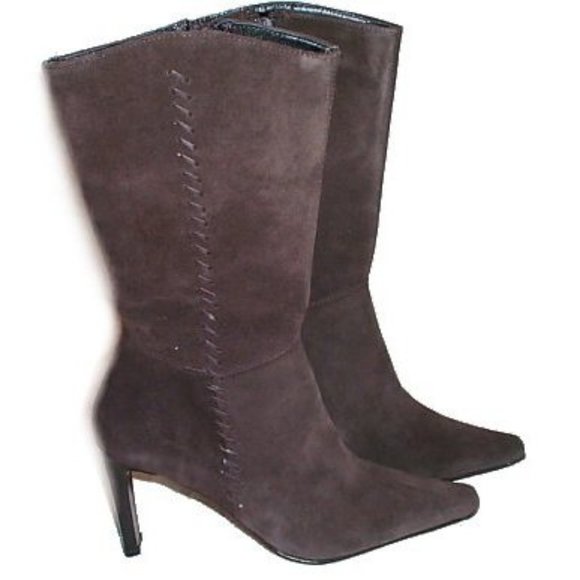 Kenneth Cole Leather Suede Boots Sz EUR 38 med - Picture 1 of 10